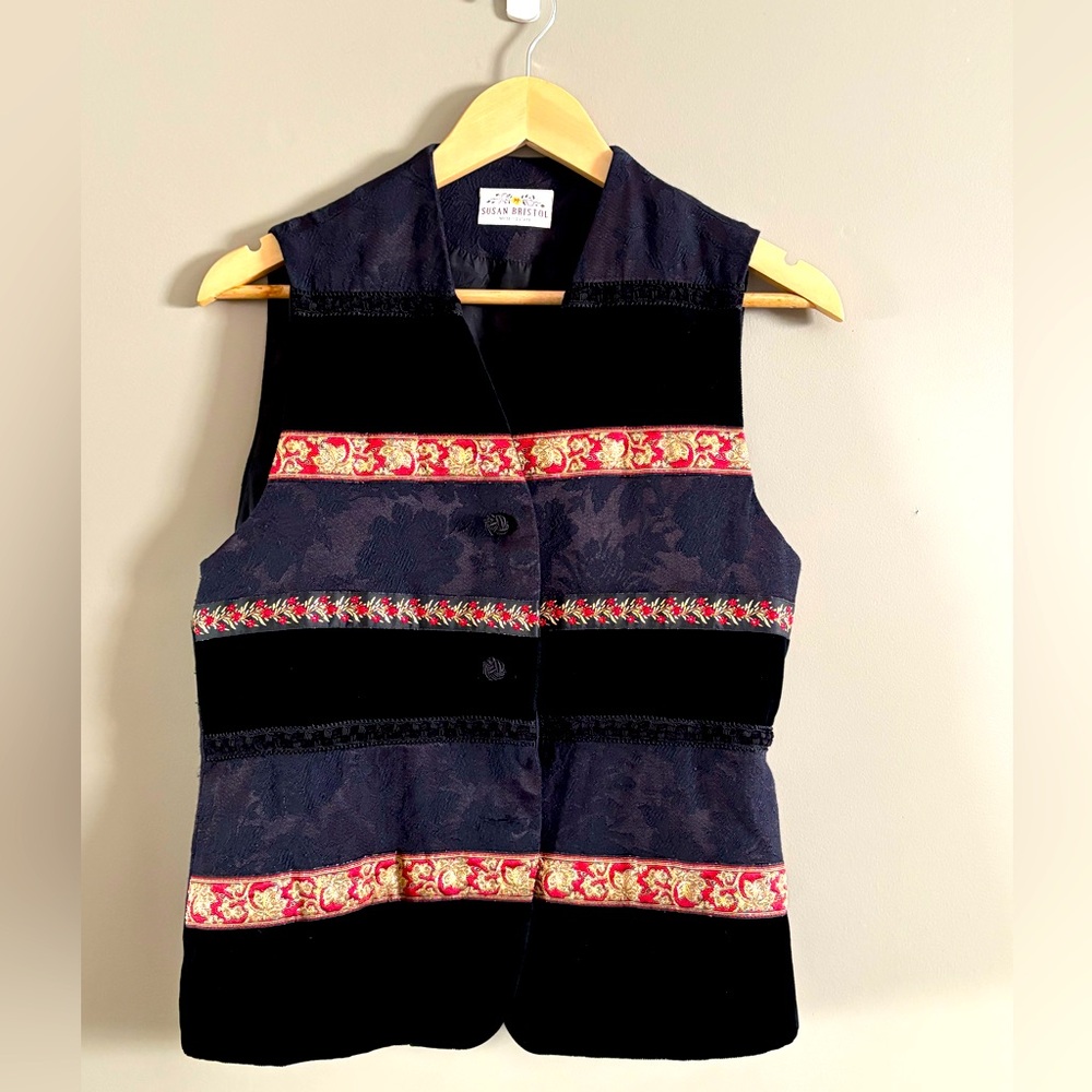 Susan Bristol Vintage Velvet & Brocade Waist Coat